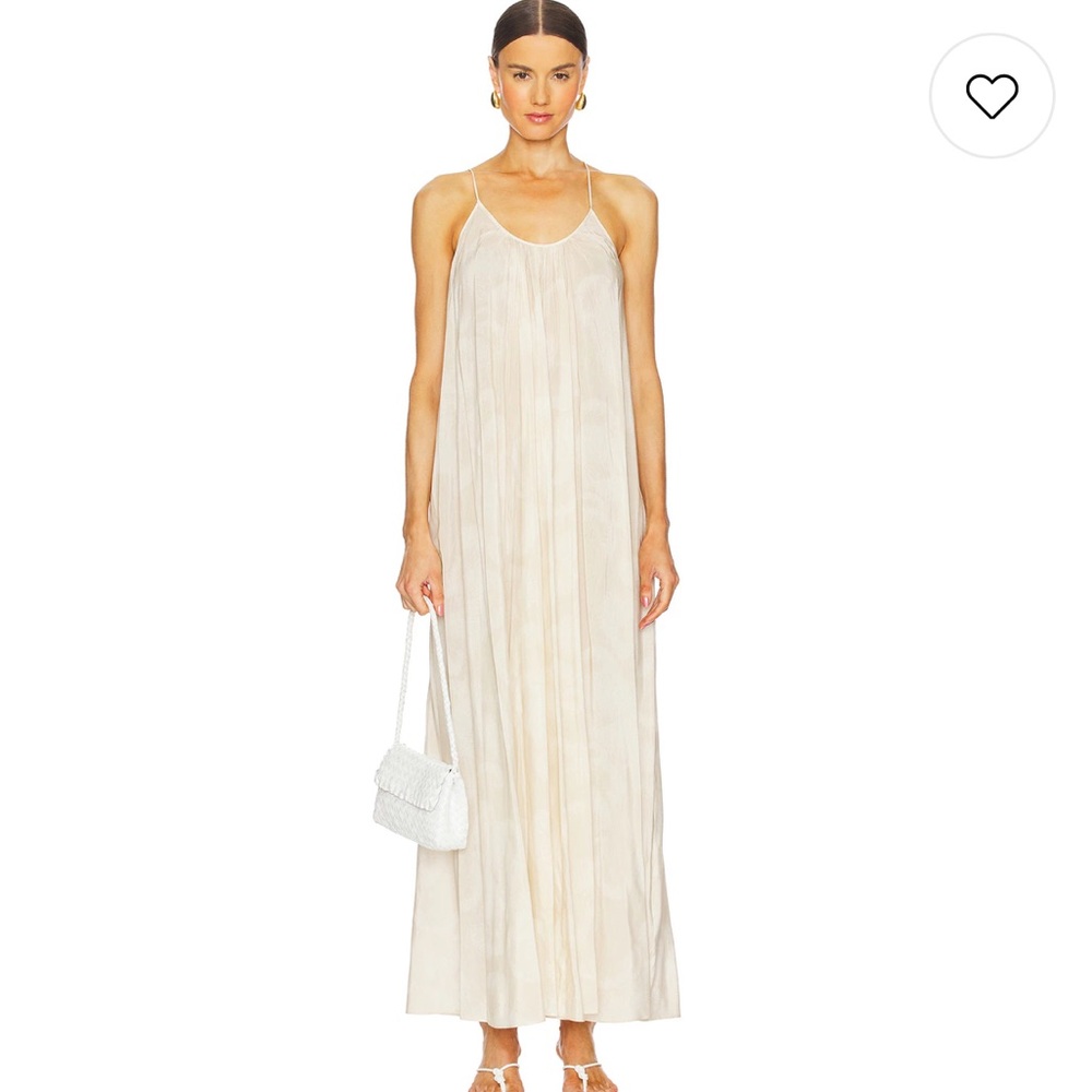 Anine Bing Aida Maxi Dress in Oat Mushroom Print
